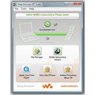 Скриншот Sony Ericsson PC Suite 1.6