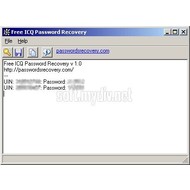 Скриншот Free ICQ Password Recovery 1.0