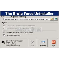 Скриншот Brute Force Uninstaller (BFU) 1.11