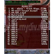 Скриншот UltraMP3 (Symbian S60) 1.52