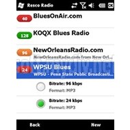 Скриншот Resco Pocket Radio (Windows Mobile) 2.02