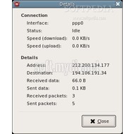 Скриншот GNOME PPP 0.3.23