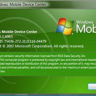Скриншот Windows Mobile Device Center 6.1.6965