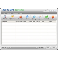 Скриншот AVI To MP3 Converter 1.00