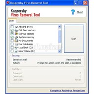 Скриншот Kaspersky Virus Removal Tool 11.0.0.1245