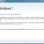 Скриншот Windows 7 Upgrade Advisor 2.0.4000.0