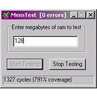 Скриншот MemTest 4.0