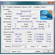 Скриншот CPU-Z 1.60