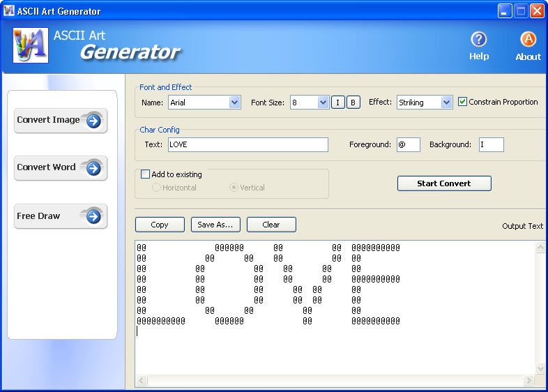 Генератор шрифтов. ASCII арт Генератор. Программа для ASCII Art. Генератор изображения из символов.