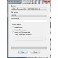 Скриншот HP USB Disk Storage Format Tool 2.2.3
